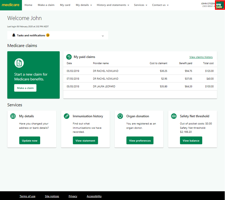 Medicare Online Account Help - Submit A Claim - Services Australia