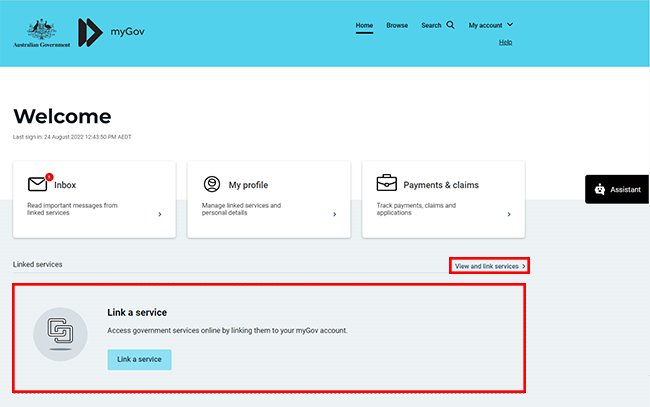 MyGov Help Link Medicare To MyGov Using A Linking Code Services 