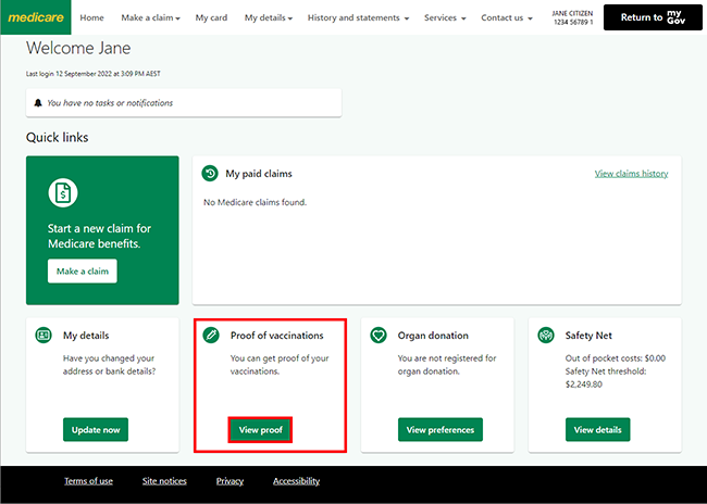 Medicare Online Account Help Get An Immunisation History Statement 